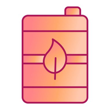 Petrol varili ikonu. Web tasarımı için gaz yakıcı vektör çizgisi simgelerinin basit çizimi