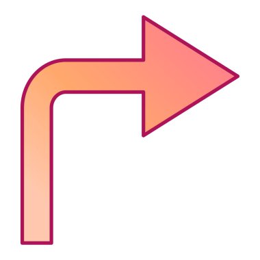 Ok. Web simgesi basit illüstrasyon