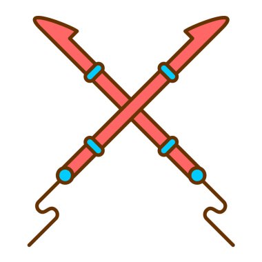 Kılıç simgesi. vektör illüstrasyonu