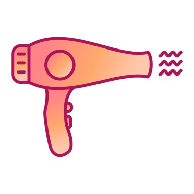 saç kurutma simgesi vektör çizimi