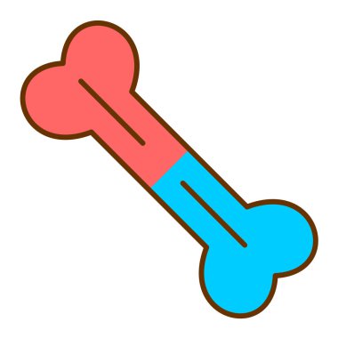 Kemik simgesinin vektör illüstrasyonu