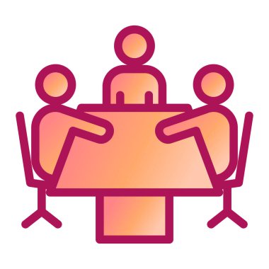 iş insanları simgesi vektör illüstrasyonu