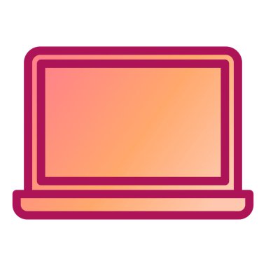 Bilgisayar. Web simgesi basit illüstrasyon