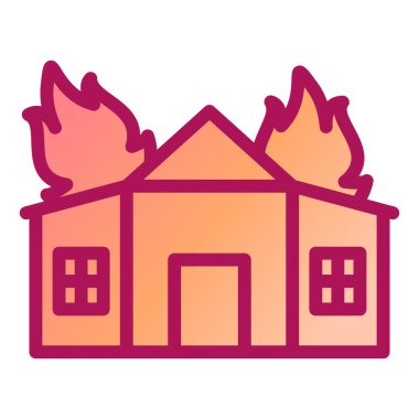 Ev. Web simgesi basit illüstrasyon