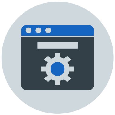 Web sayfası vektör simgesi modern basit illüstrasyon