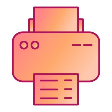 yazıcı modern simge vektör illüstrasyonu