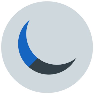 Ay. Web simgesi basit illüstrasyon