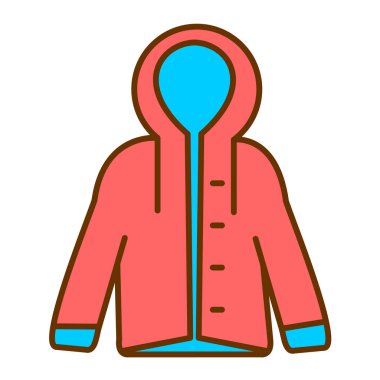 Kıyafetler. Web simgesi basit illüstrasyon