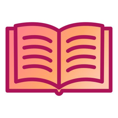 Kitap. Web simgesi basit illüstrasyon