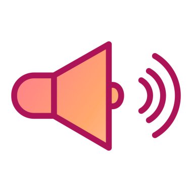 ses simgesi vektör illüstrasyonu