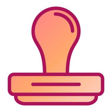 Damga modern simgenin vektör illüstrasyonu