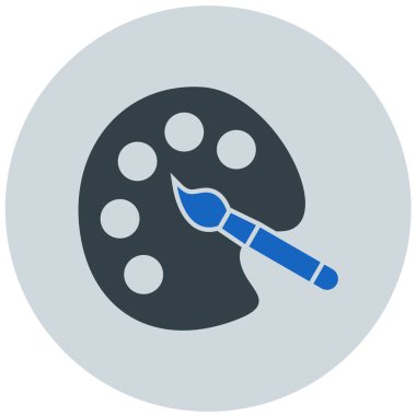 Boya fırçası. Basit resimleme