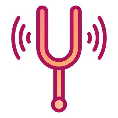 Müzik. Web simgesi vektör illüstrasyonu