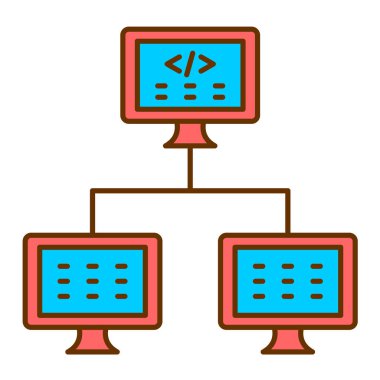 ağ izole edilmiş kontur sembolü çizimi
