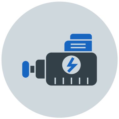 Pil. Web simgesi basit illüstrasyon