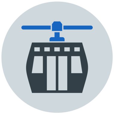 Havaalanı. Web simgesi basit illüstrasyon