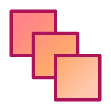 Bir iş ve ofis simgesinin vektör illüstrasyonu