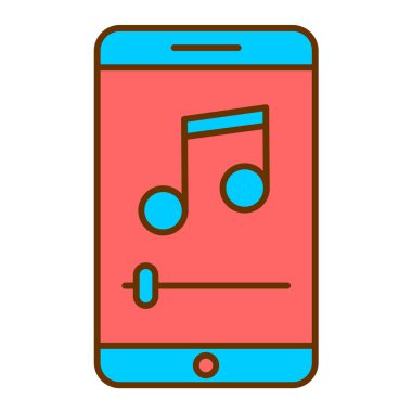 müzik çalıcı simgesi vektör illüstrasyon tasarımı