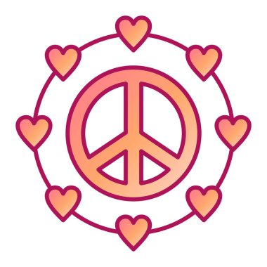 Aşk sembolü olan kalp şekli vektör çizimi tasarımı