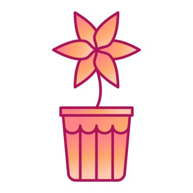 Çiçek vektör illüstrasyon tasarımlı sevimli çiçek