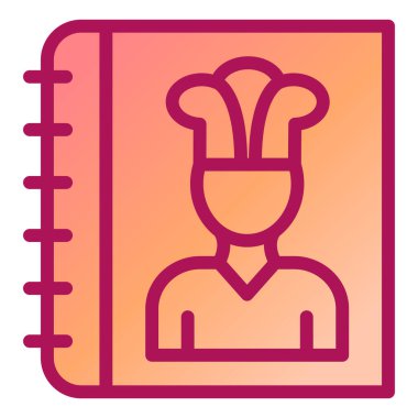 Kitap. Web simgesi basit illüstrasyon