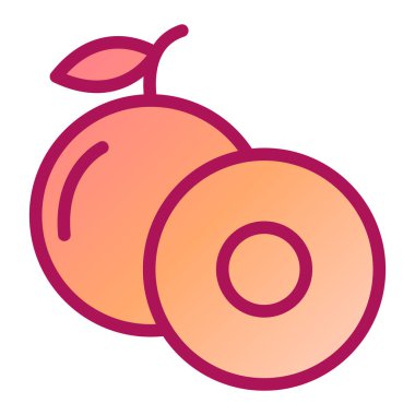 meyve Web simgesi vektör illüstrasyonu 