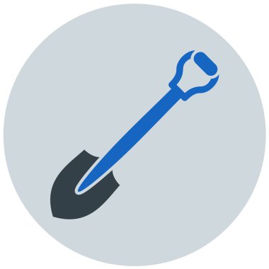 Modern simge vektör illüstrasyonunu kürekle 