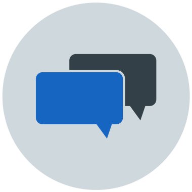 Konuş. Web simgesi basit illüstrasyon