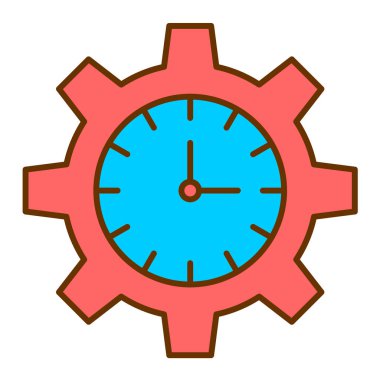 zaman yönetimi vektör simgesi