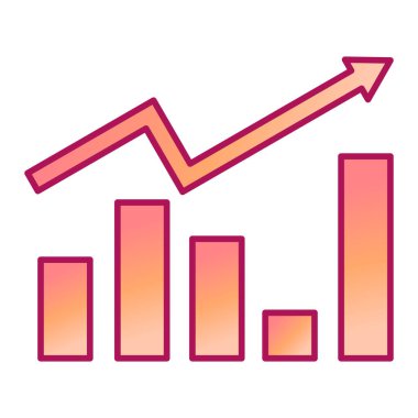 çubuk çizelgesi vektör illüstrasyonu