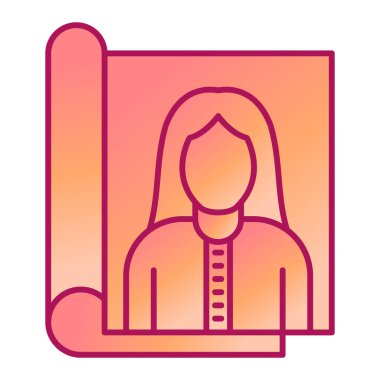 Kadın vektör illüstrasyonu