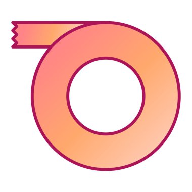 0 numaralı simge vektör çizimi tasarımı