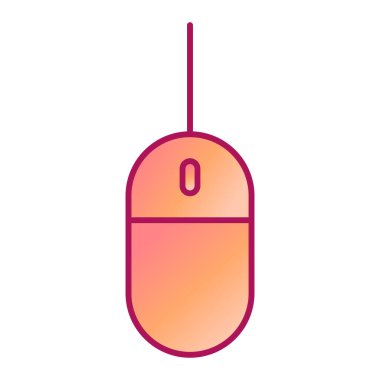 Bilgisayar faresi simgesi. Web tasarımı için kablosuz klavye vektör simgelerinin düz çizimi