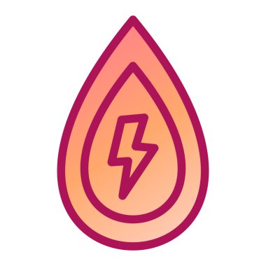 Yıldırımlı bir damla simgesi