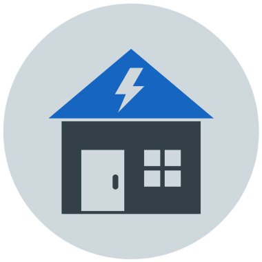 Ev. Web simgesi basit illüstrasyon