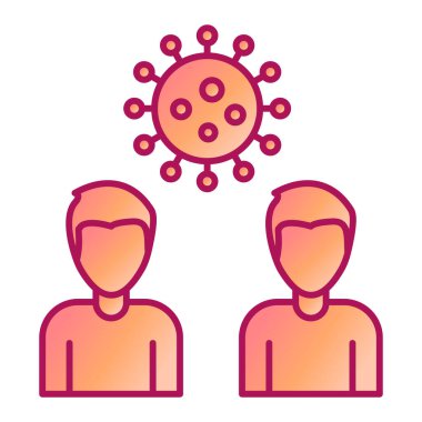 Virüs koruma hattı ikon vektörü. Zayıf koruyucu maske işareti. izole edilmiş çizgi simgesi siyah illüstrasyon