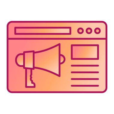 Web simgesi vektör illüstrasyonu