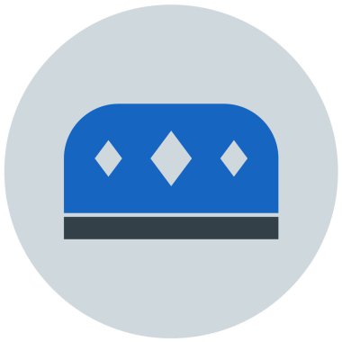 Şapka simgesinin vektör illüstrasyonu