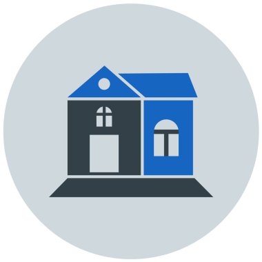 Ev. Web simgesi basit illüstrasyon