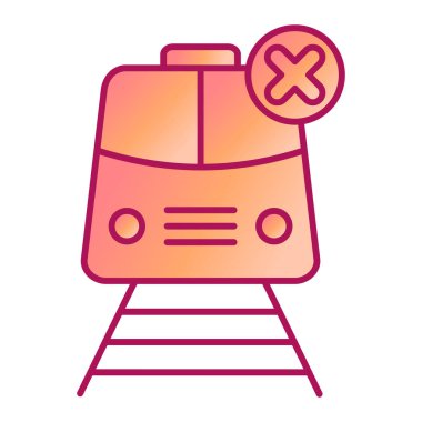 tren simgesi vektör illüstrasyonu