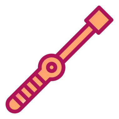 İngiliz anahtarı. Web simgesi basit illüstrasyon