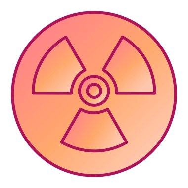 Radyasyon simgesinin vektör çizimi