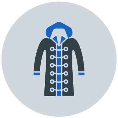 Yağmurluk mu? Web simgesi basit illüstrasyon