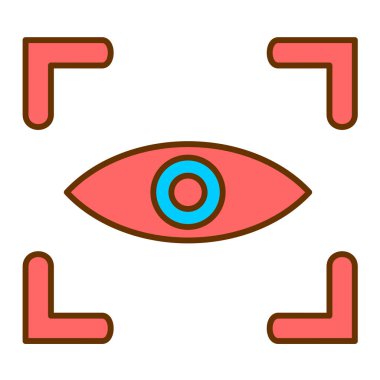 Göz vektörü simgesi simgesi