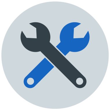 İngiliz anahtarı, tamir, alet, alet, ikon. vektör illüstrasyonu