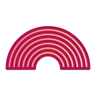 gökkuşağı renk ikonu vektör çizimi