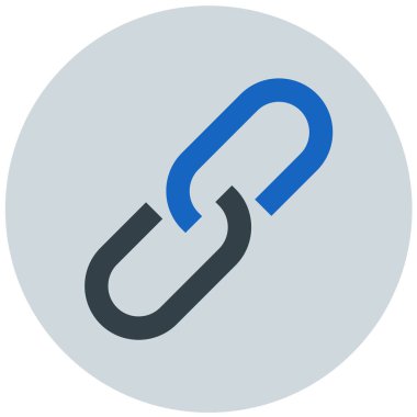 Bağlantı. Web simgesi basit illüstrasyon