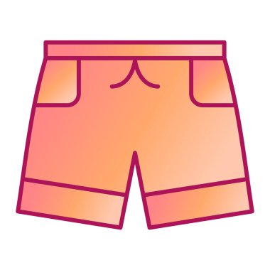 şort simgesi. Web için mayo vektör simgelerinin basit çizimi