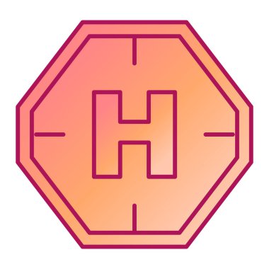 Hastane Simgesi Vektör İllüstrasyonu