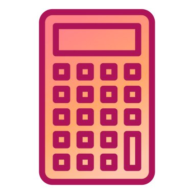 hesap makinesi simgesi vektör illüstrasyonu